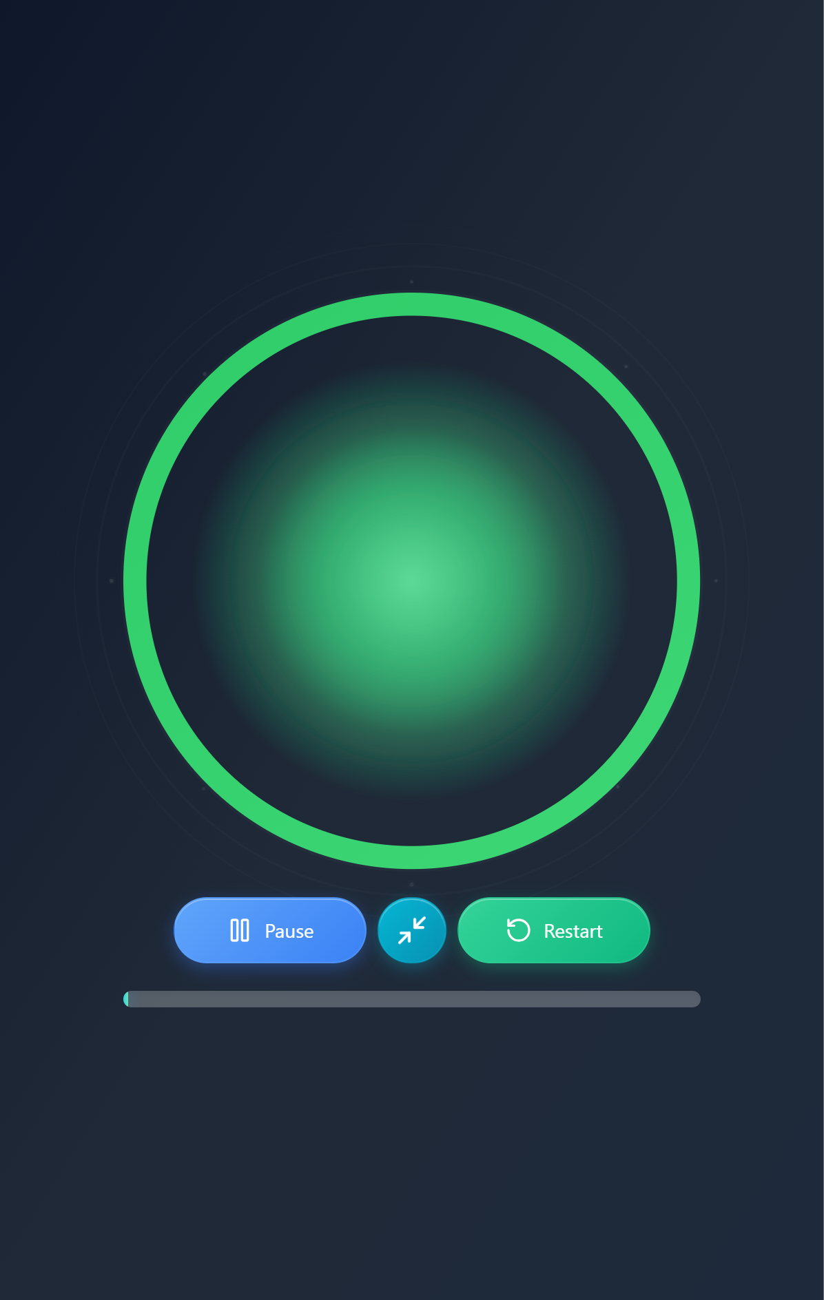 PowerBreaths App Dashboard / Preset Selector